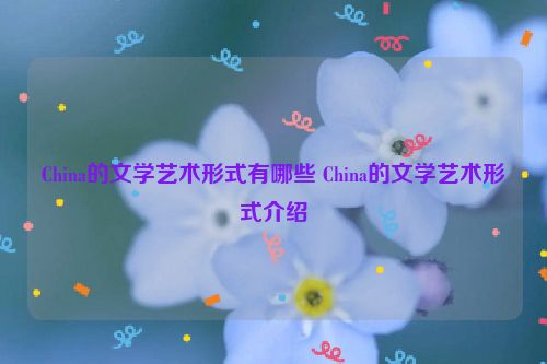 China的文学艺术形式有哪些 China的文学艺术形式介绍