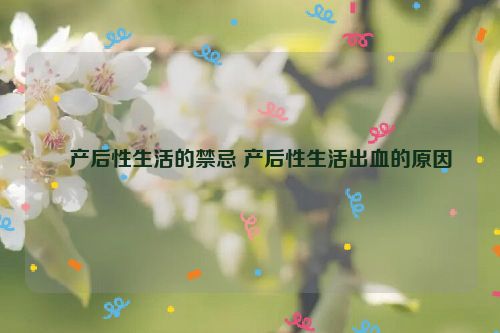 ​产后性生活的禁忌 产后性生活出血的原因