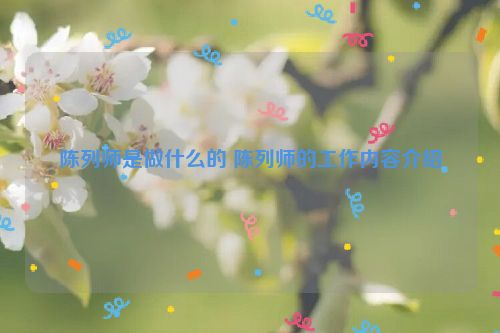 陈列师是做什么的 陈列师的工作内容介绍