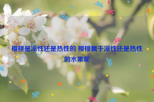 樱桃是凉性还是热性的 樱桃属于凉性还是热性的水果呢