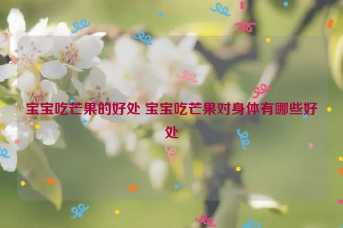 宝宝吃芒果的好处 宝宝吃芒果对身体有哪些好处